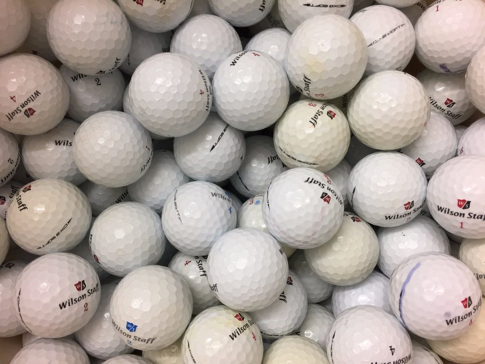 50 Wilson DX2/DX3 Soft Golf Lake Balls - Used Grade B (used not new)