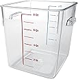 Rubbermaid Commercial FG630800CLR Space-Saving Container, 8-Quart Capacity