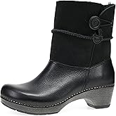 Dansko Multi-Look Fur Boots for Women Lilith Winter Boot with Real Shearling Shaft and Button Closure for Adjustable Fit and Style