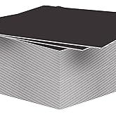 Mat Board Center, Pack of 50 12x16 Black Uncut Mat Boards Backing Boards, 4-Ply Thickness Cardboard for Pictures, Frames, Crafts, Prints