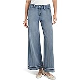 Liverpool Womens Super Stride Wide Leg Mid-Rise Jean with Shadow Cuff 30" Inseam