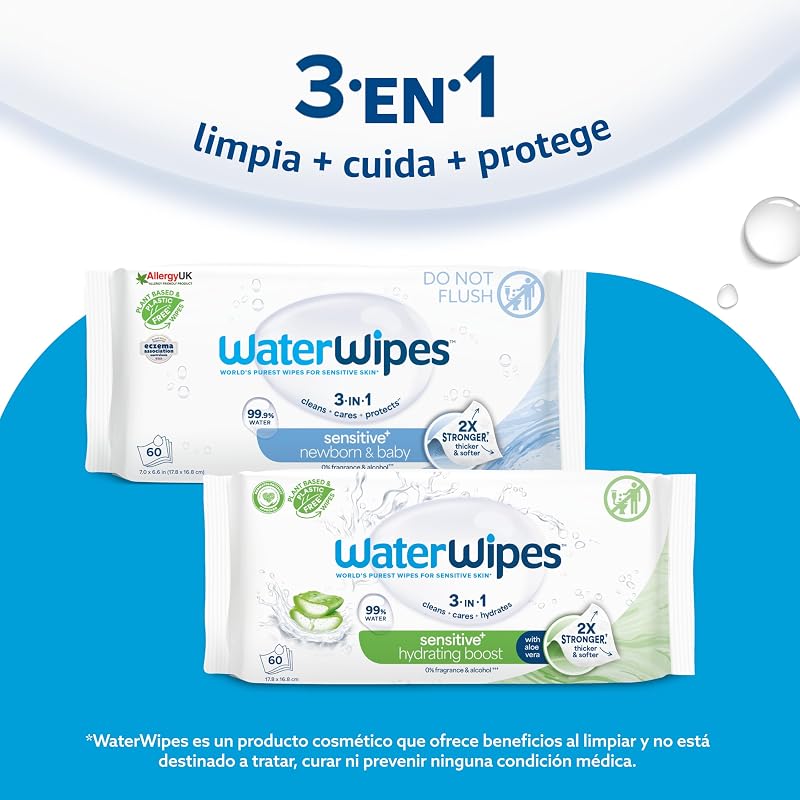 Sensitive+ Soothing Clean Wipes, 6 Paquetes