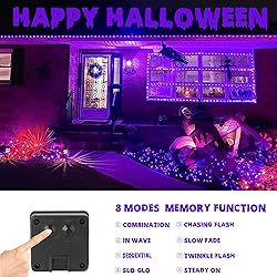 Joomer Purple Halloween Solar String Lights - 2