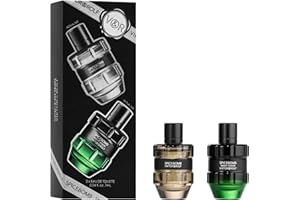 Viktor&Rolf - Spicebomb Men's Cologne Travel Size Set ($50 Value) - Spicebomb Eau de Toilette & Nightvision Eau de Toilette - 0.2 Fl Oz Each Mini Size