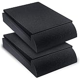 Liquid Stands Studio Monitor Sound Isolation Pads for Speakers, Medium | 5" High-Density Angled Speaker Riser Foam Pads, Prevent Vibrations Acoustic Speaker Isolation Pad, Studio Monitor Pads