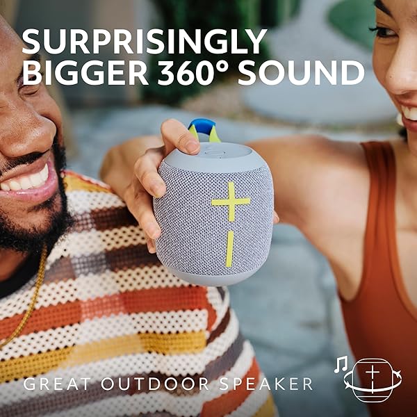 ULTIMATE EARS WONDERBOOM 4 OUTDOOR SPEAKERS BLUETOOTH WATERPROOF WITH BIG BASS & 360-DEGREE SOUND, DUSTPROOF FLOATING WIRELESS SPEAKER, 131FT RANGE – BLUE