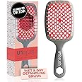 FHI Heat UNbrush Detangling Brush for Pain-Free Brushing on All Wet or Dry Hair Types — Durable DuoFlex Anti-Static Bristles, Lightweight Handle, Vented Hair Brush