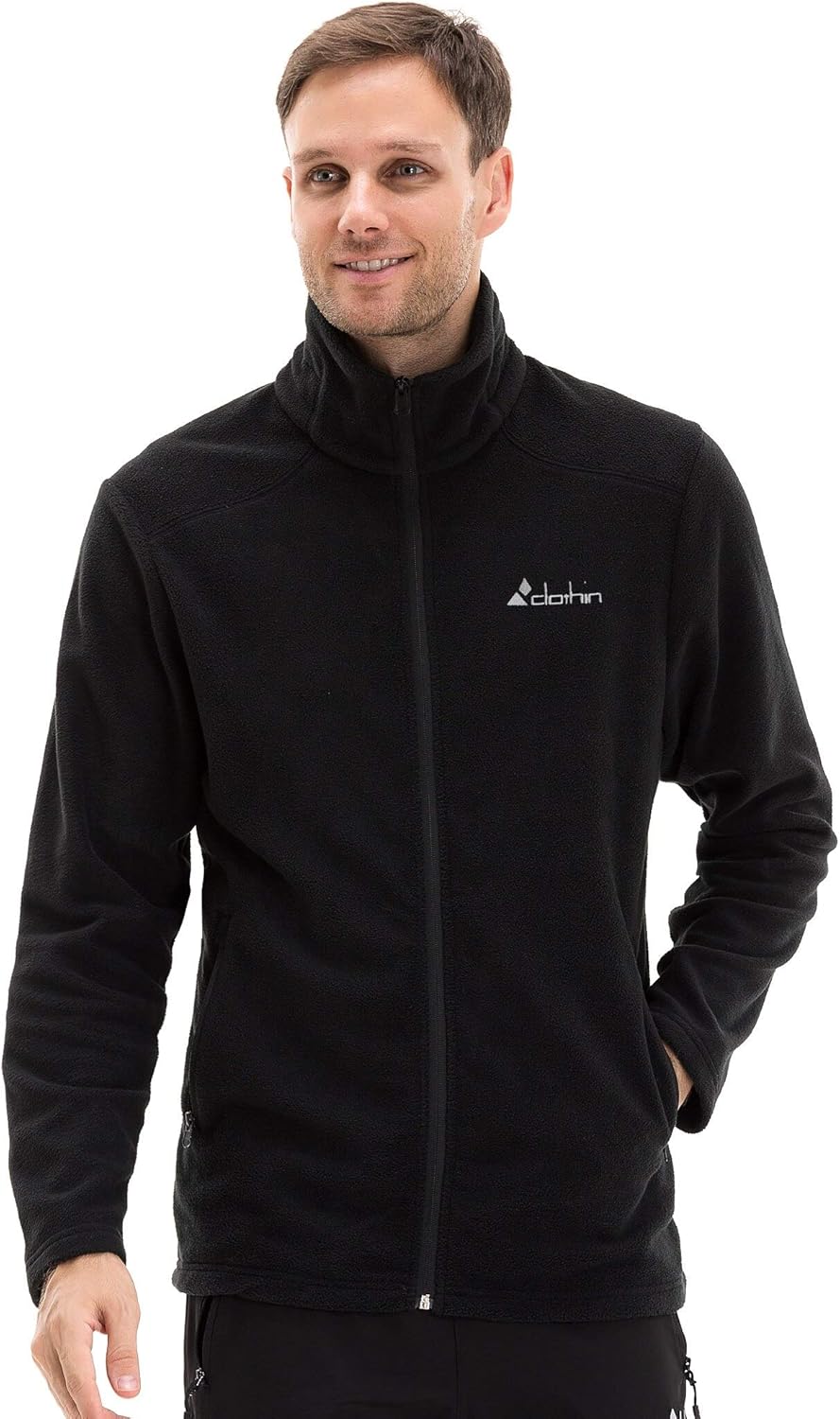 Men's Softshell Jacket Windproof Front-Zip Fleece-Lined Ski Insulated Coat : Sports & Outdoors