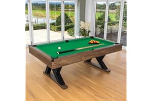 PINPOINT Pool Table With Balls, Chalk, Rack & Brush | Mini Pool Table for Bar | Arcade Game Table