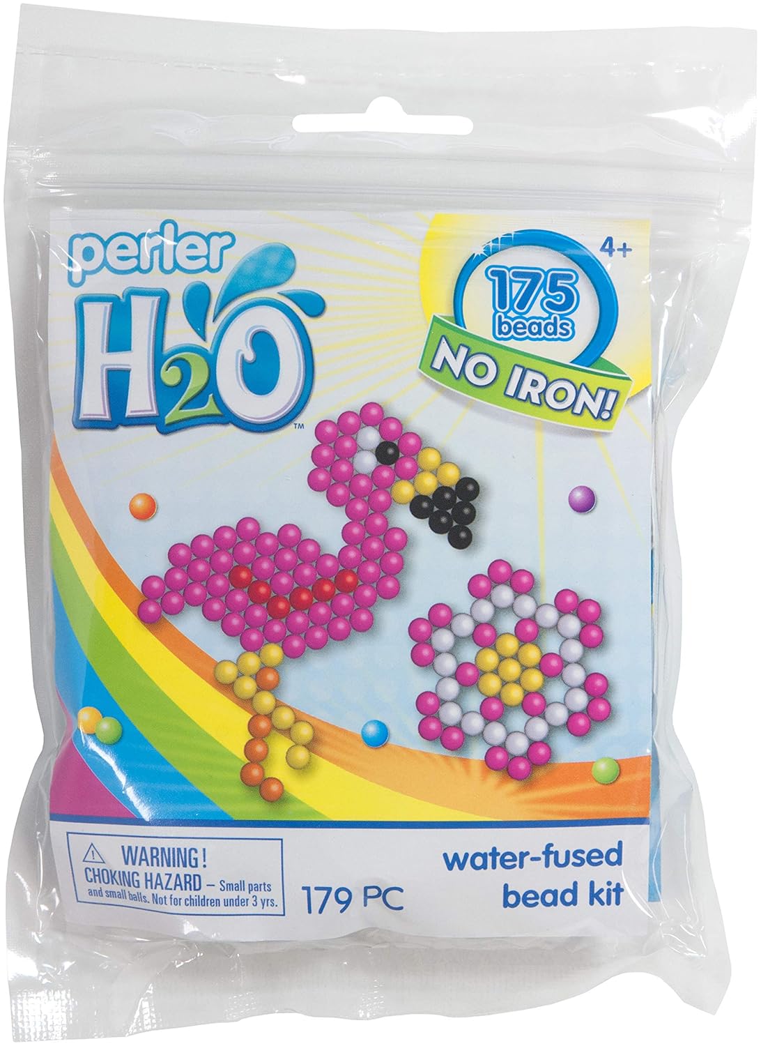 Perler Beads Flamingo and Flower H2O Fuse Beads Kit 179pcs Arts, Crafts
