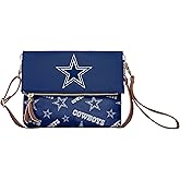 FOCO NFL Team Logo Printed Collection Foldover Purse Handbag Bag Tote