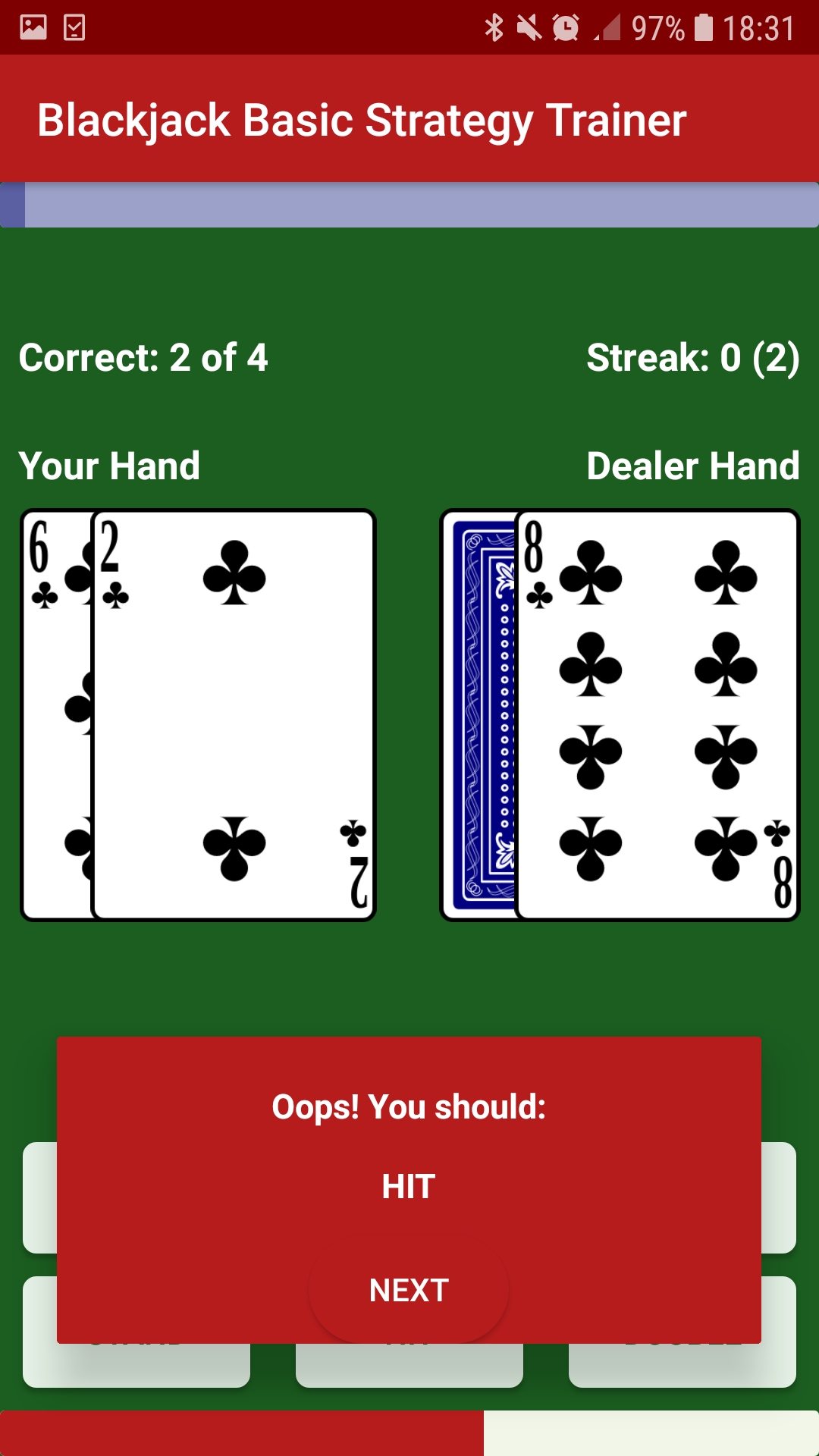 Blackjack Basic Strategy for Android