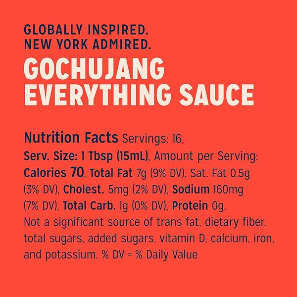 SIR KENSINGTON’S EVERYTHING SAUCE GOCHUJANG SAUCE DRESSING DIP AND DRIZZLE KETO DIET CERTIFIED DAIRY FREE GLUTEN FREE NON-GMO PROJECT VERIFIED SHELF-STABLE 8.3 OZ