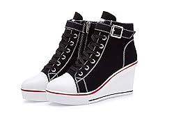 Women's Canvas High-Heeled Shoes Fashion Sneakers