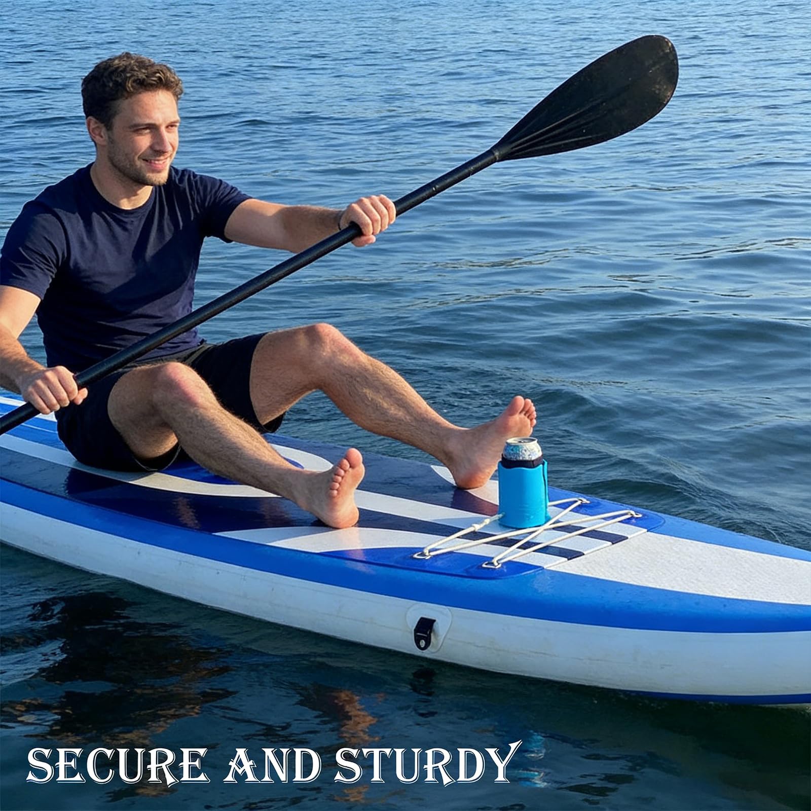 FDDU 2 Pieces Kayak Drink Holder, Paddle Board Drink Holder, Kayak Drink Holder, Paddle Board, Paddle Board, Paddleboard, Cup Holder for Paddleboard (Blue)