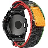 Compatible With Garmin, Trail Loop Nylon Sport Band For fēnix/Forerunner/Approach/MARQ/quatix/D2 Series Tough Replacement Band For Men