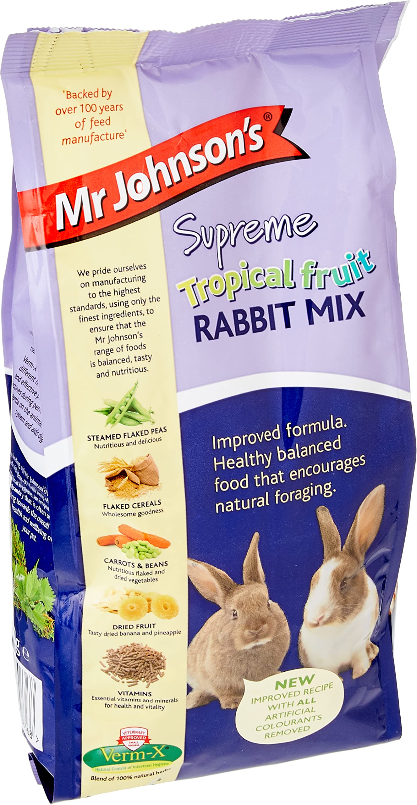 Mr Johnsons Supreme Tropical Fruit Rabbit Mix, 0.9 kg