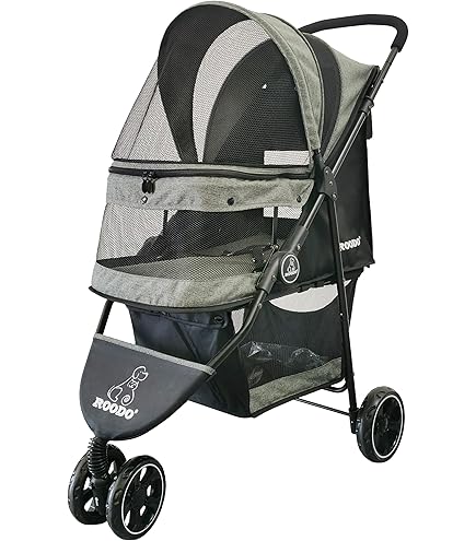 Amazon.com: ROODO Escort 3 Wheel Dog Cat Pet Stroller for Small