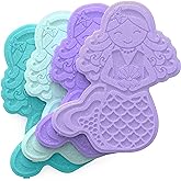Bentgo Buddies Glitter Reusable Ice Packs - Slim Ice Packs for Lunch Boxes, Lunch Bags, and Coolers - Multicolored 4-Pack (Mermaid)
