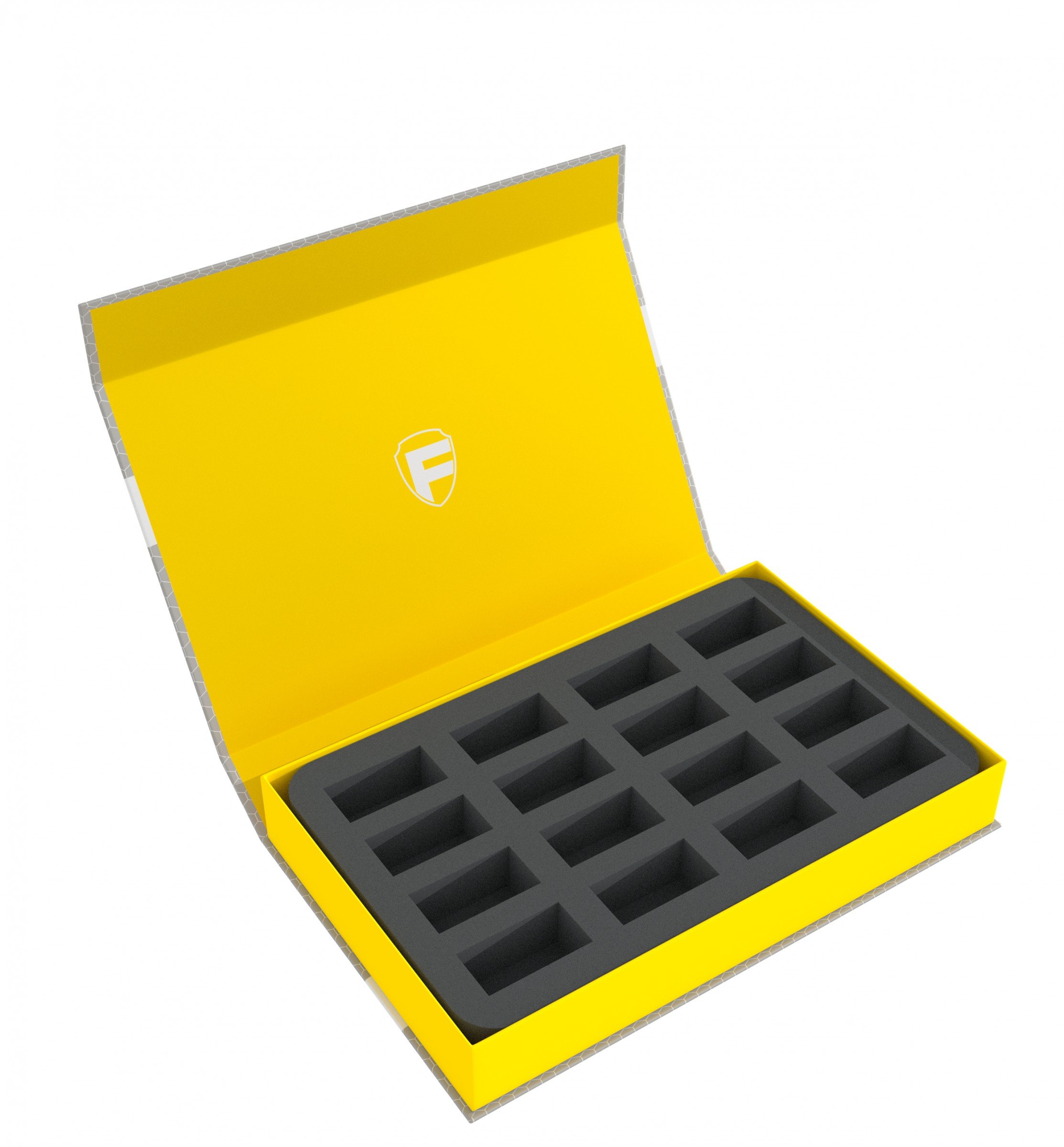 Feldherr Magnetic Box yellow compatible with 16 miniatures