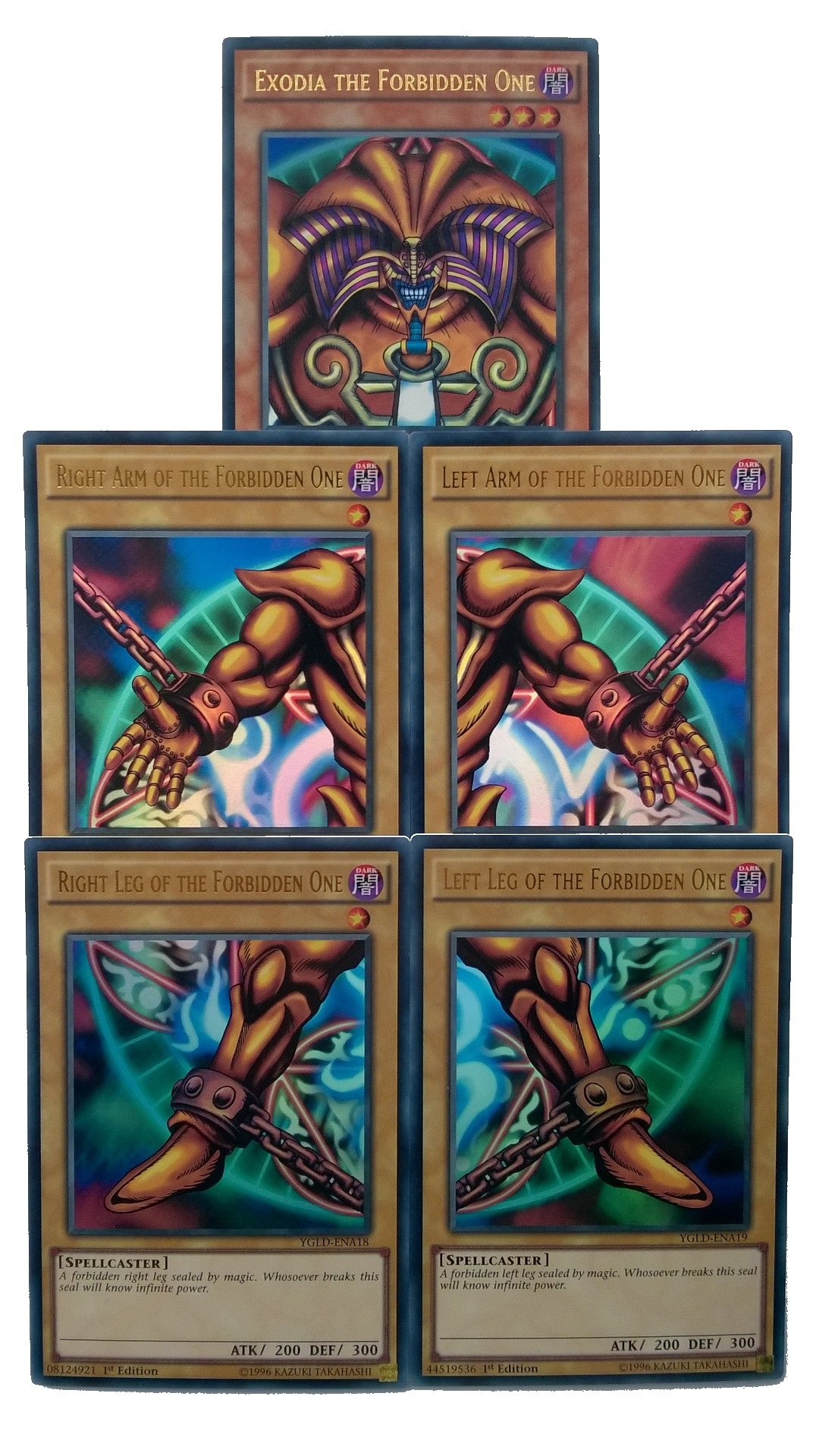 Yu-Gi-Oh! Exodia The Forbidden One - Complete Five Card Set