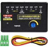 3TVol O2 Sensor Signal Simulator Automotive Tester, Car Signal Diagnostic Tool for Fault Detection and Adjustable Voltage Testing Multi-Functional for Emission Diagnosis Approx.70x45x19mm Easy-to-Use