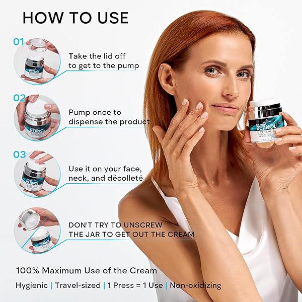 REMEDIAL PAX FACE MOISTURIZER RETINOL CREAM, ANTI AGING NECK FIRMING CREAM, COLLAGEN DAY & NIGHT FACE CREAM WITH HYALURONIC ACID FOR WOMEN & MEN, 1.85 FL OZ