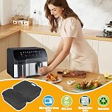 Dzpuhuojz 2Pcs Silicone Air Fryer Liners for Dual Drawer Fryers view 5