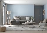 Dulux Walls & Ceilings Silk Emulsion Paint Bright Skies 2.5L Water Based view 4