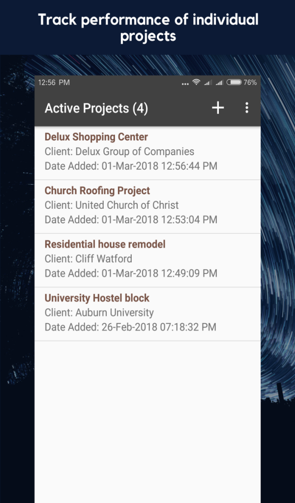 Construction Job Cost Control App
