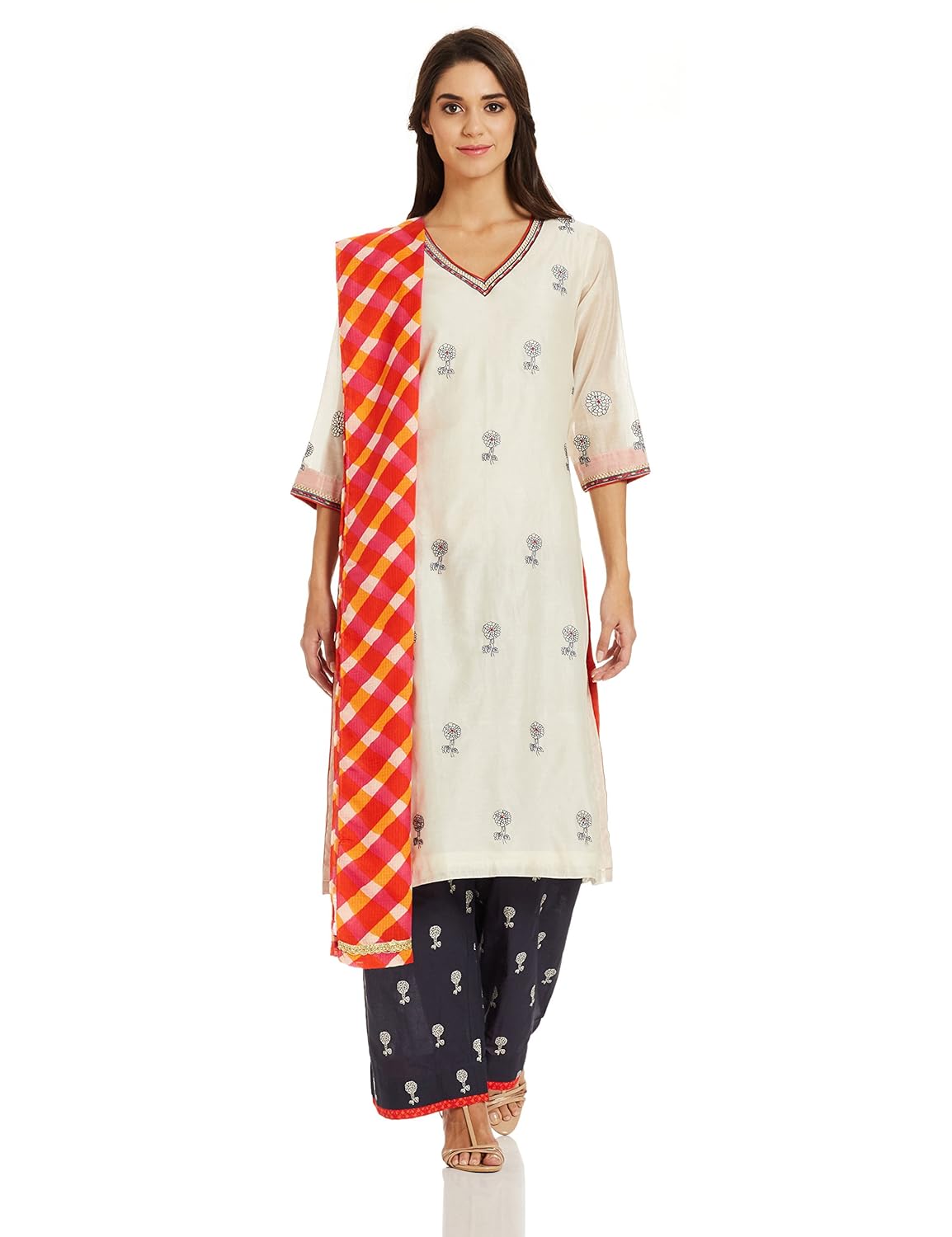 biba women's straight salwar suit