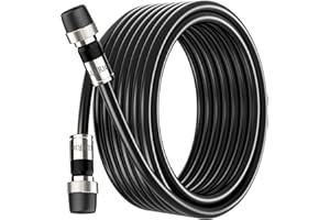 BlueRigger RG6 Coaxial Cable, 80FT (Weatherproof Rubber Boot, Direct Burial, in-Wall CL3 Rated, 75 Ohm, Indoor Outdoor) - Digital Coax Cord for HDTV, CATV, TV Antenna, Satellite, Broadband Internet