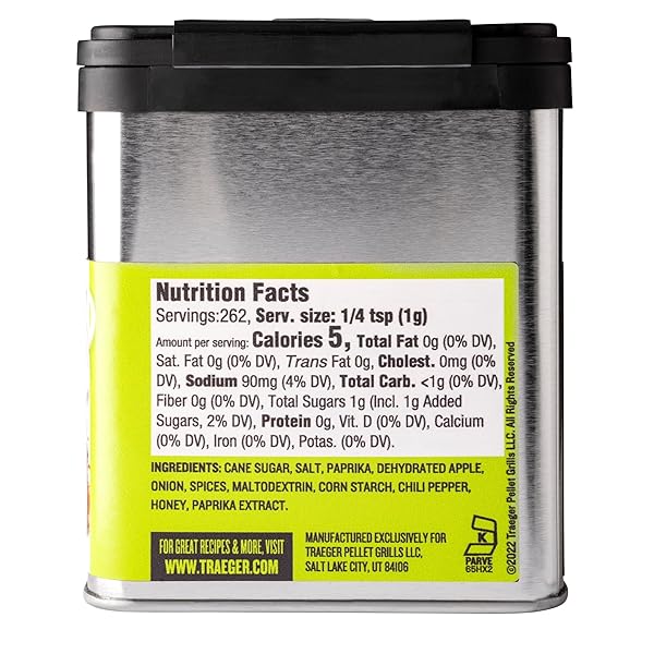 TRAEGER GRILLS SPC171 PORK AND POULTRY RUB WITH APPLE AND HONEY