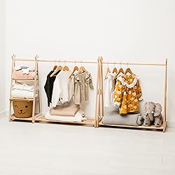 Montessori Teepee Style Clothing Rack Furniture for