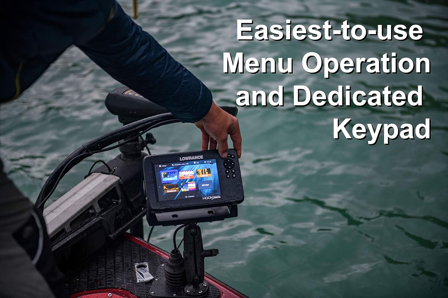 Lowrance HOOK Reveal 5x SplitShot - 5-inch Fish Finder with SplitShot Transducer, GPS Plotter: Sports & Outdoors