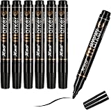 ABEIER Black Permanent Marker Pens Bullet Tip 6-Count for Wood Stone Plastic view 1