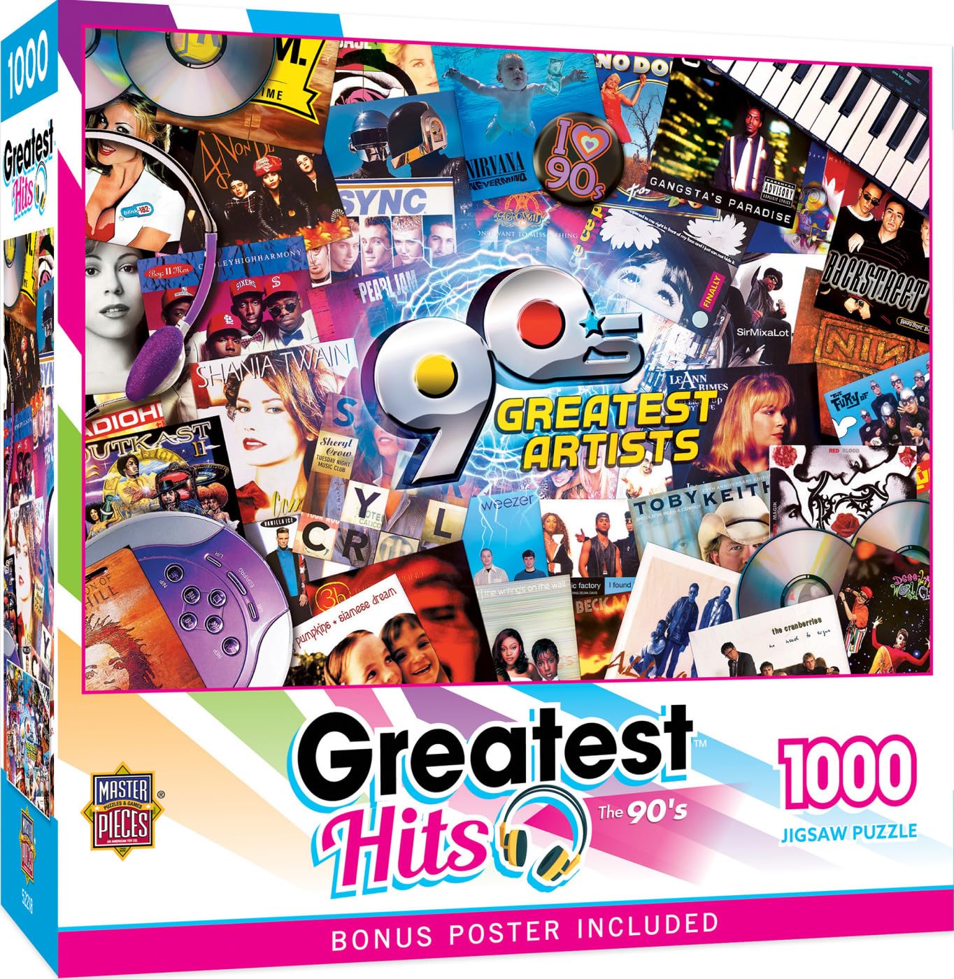 MasterPieces Greatest Hits - 90's 1000pc Puzzle