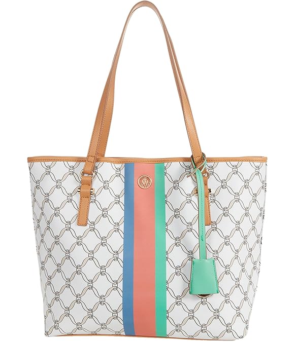 Buy Anne Klein Triple Compartment Tote White/Multi One Size at Amazon.in