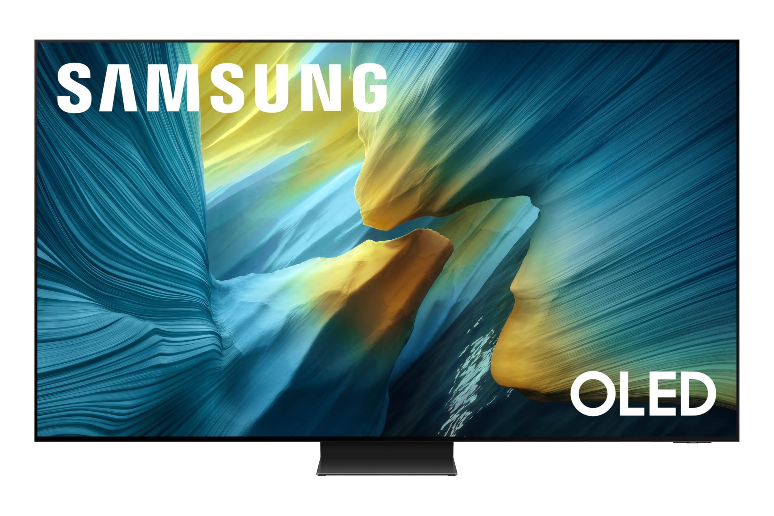 Photo 1 of ***DAMAGED SCREEN***SAMSUNG 83-Inch Class OLED S95F 4K Glare Free Smart TV (2025 Model) NQ4 AI Gen3 Processor, OLED HDR Pro, Motion Xcelerator 164Hz, Dolby Atmos, Samsung Vision AI, Alexa Built-in