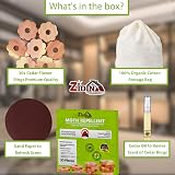 Zidina Moth Repellent Cedar Wood Rings 30 Pack with Organic Cedar Oil view 5