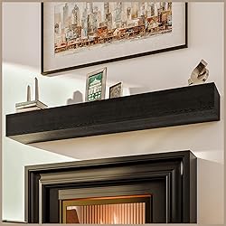 Avana Fireplace Floating Mantel - Wood Mantels for