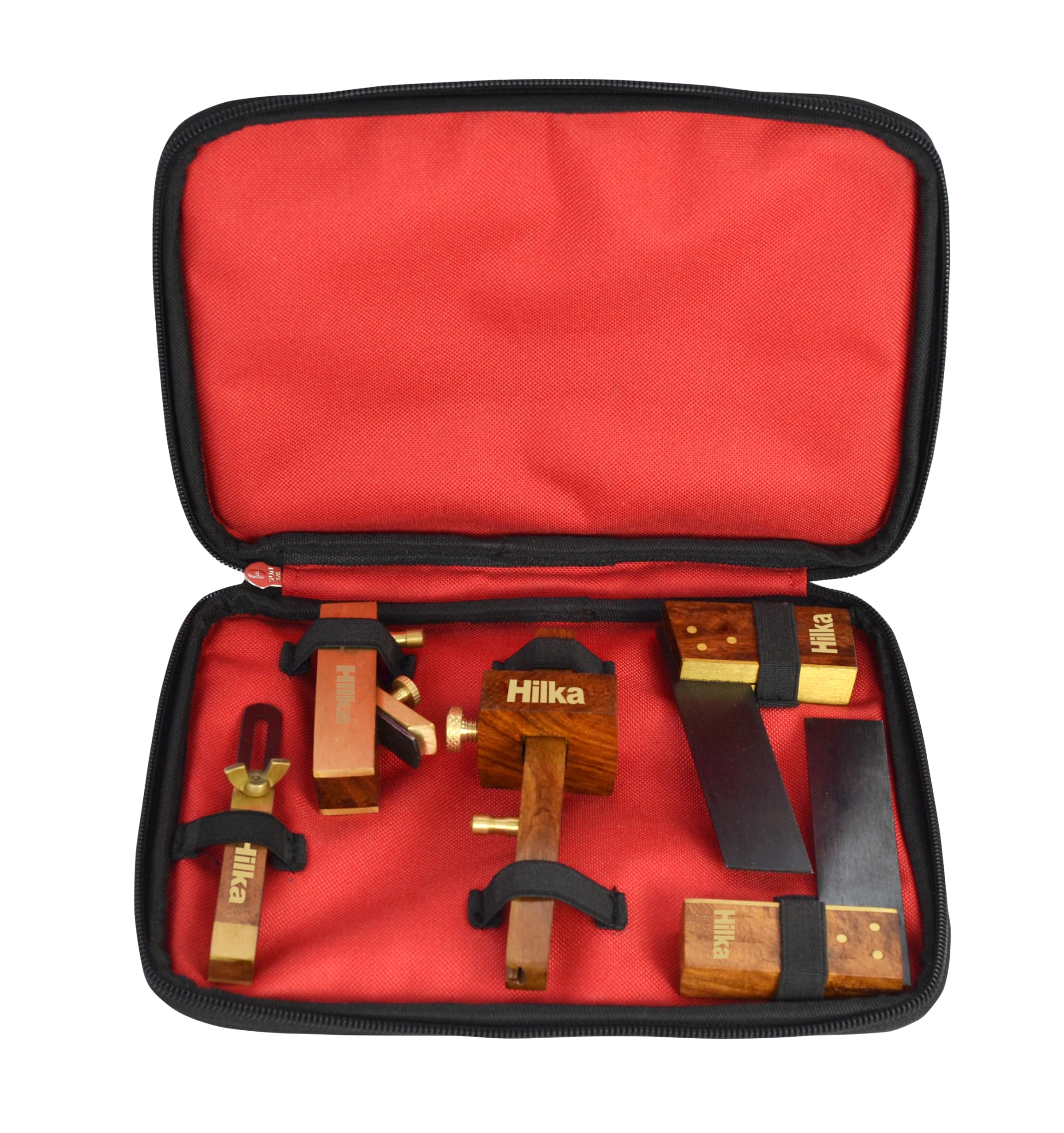 Hilka 43909806 5 PCE Miniature Woodworking Tool Set in Bag