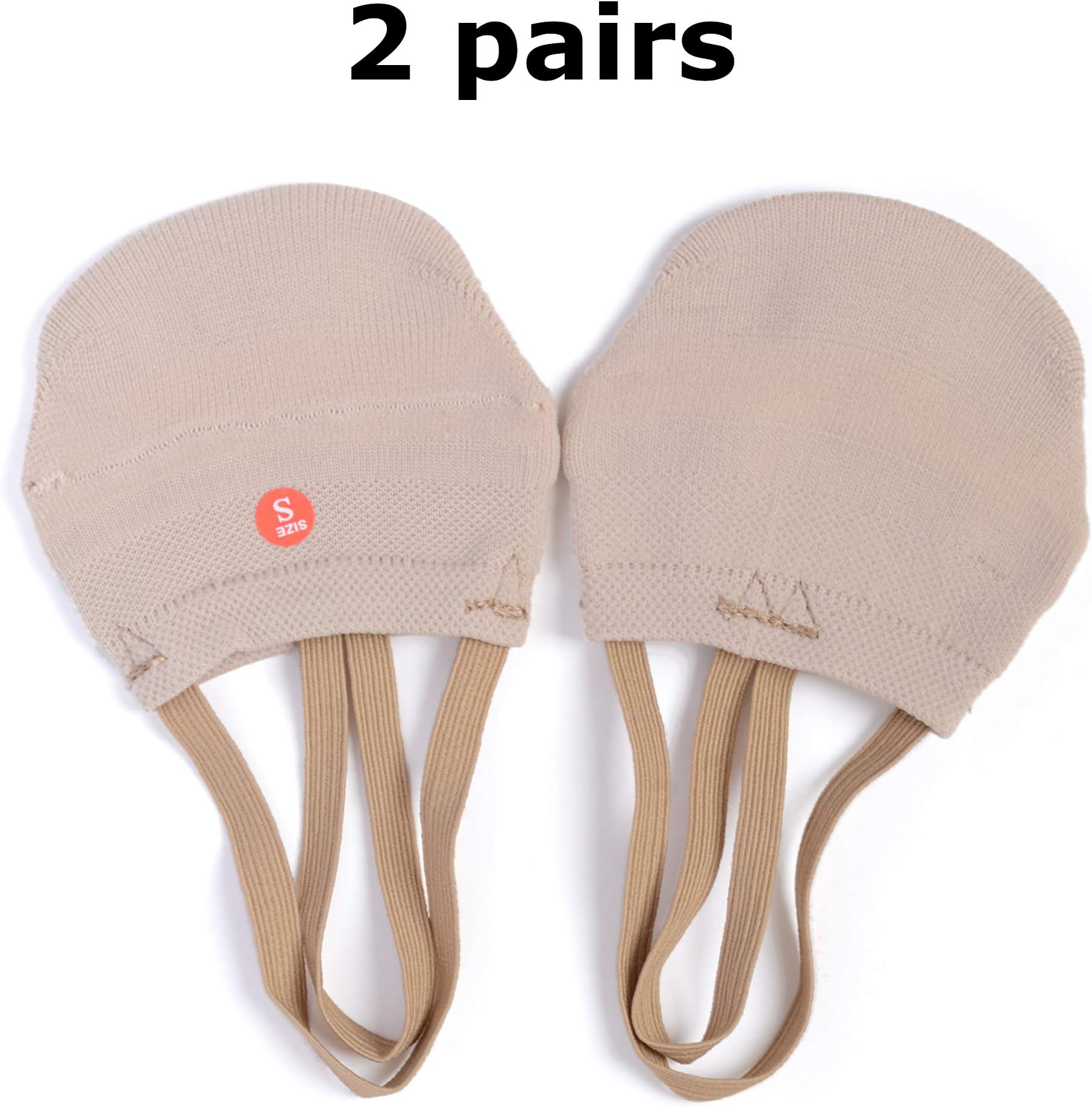 RGPros Knitted Half Sole Toe Shoes Socks for Professional Rhythmic Gymnastic Competition or Ballet Dance