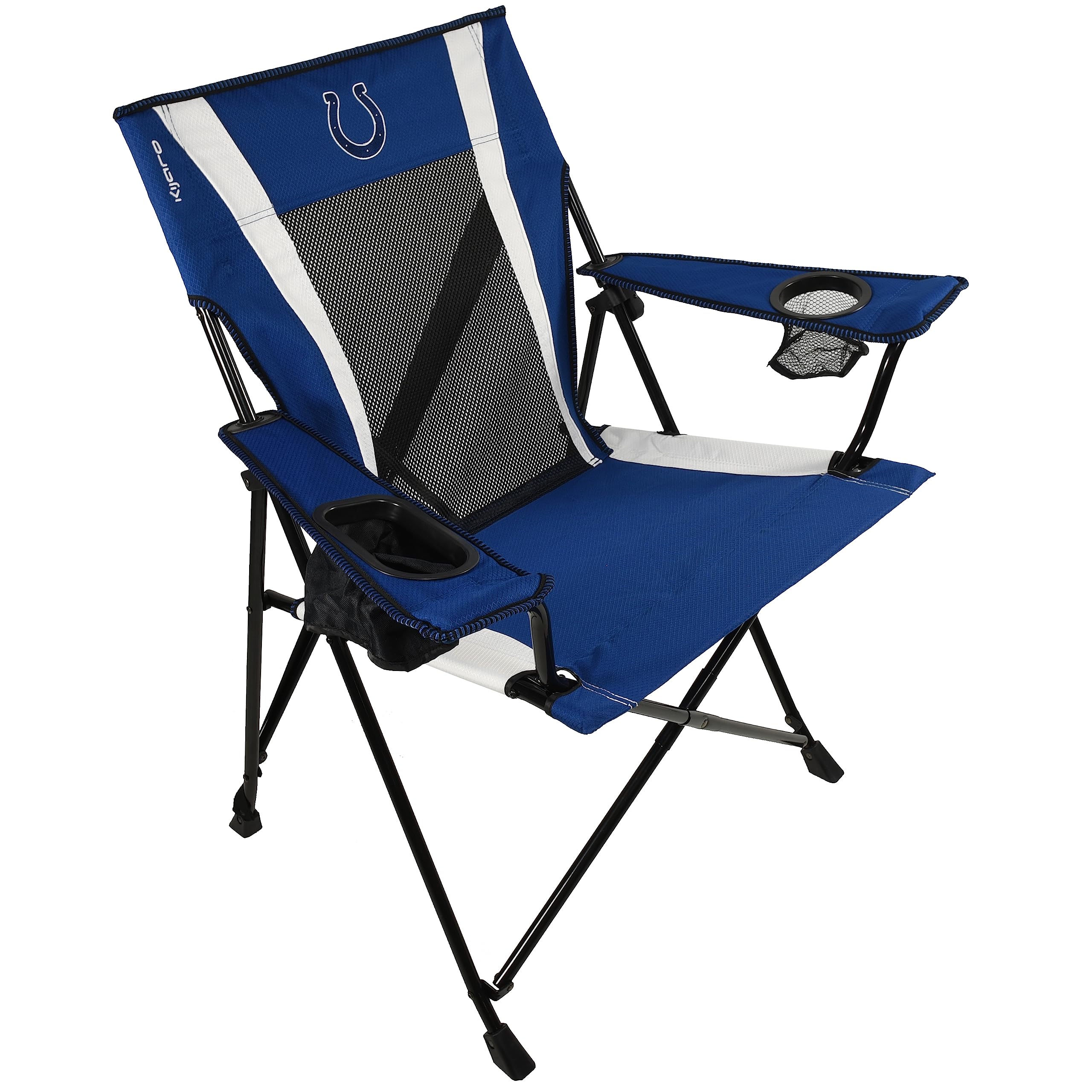 Kijaro Sports Fan Folding Chair, 26" L x 35.5" W x 37" H, Indianapolis Colts Image