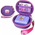 Meetikar Carrying Case for Bitzee Interactive Toy Digital Pet, Protective Storage Case Compatible with Bitzee Virtual Electronic Pets with Accessories Mesh Pocket (Case Only) (Violet)