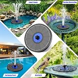 SZMP Solar Fountain 3.5W 7 in 1 Nozzles Birds Garden Pond Pump view 6