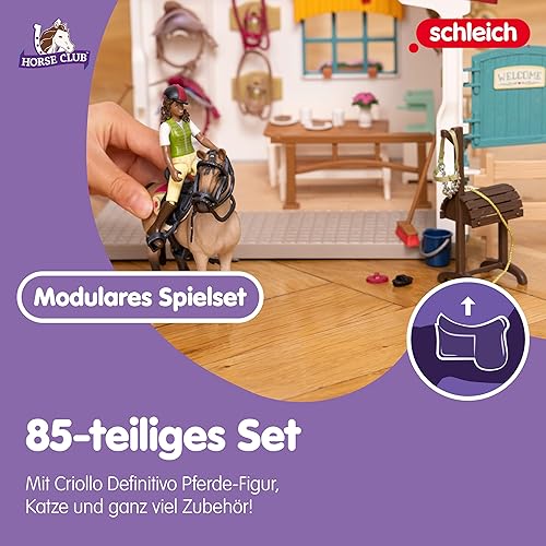 Schleich Horse Club 85 PC Tack Room Stable Extension Toy Playset