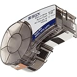 Brady M21-500-499-TB 16' Length, 0.5" Width, B-499 Nylon Cloth, Black On White Color, BMP 21 Mobile Printer, ID PAL And LABPAL Printer Label