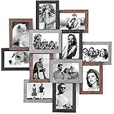 Marsui 12 Pack 4x6 Collage Picture Frames Set, Multi Family Photo Frames for Wall Decor for Farmhouse Living Room Gallery Office Hanging Display, Housewarming Birthday Wedding Valentine's Day Gifts