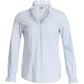 Anne Klein Women's Long Sleeve Button Down Top
